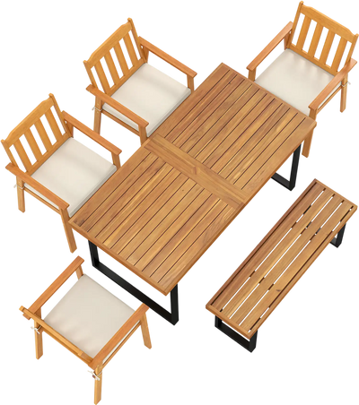 Costway 6-Piece Patio Dining Set 63