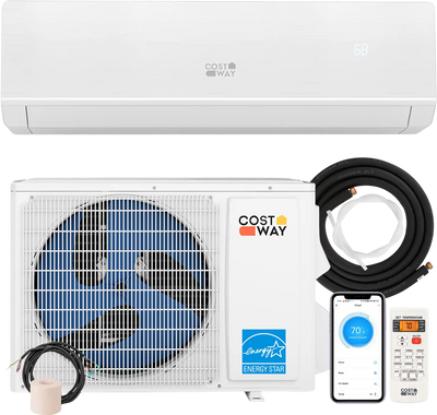 Costway 24000 BTU 25 SEER2 WiFi Mini Split Heat Pump 208-230V 50406199 New