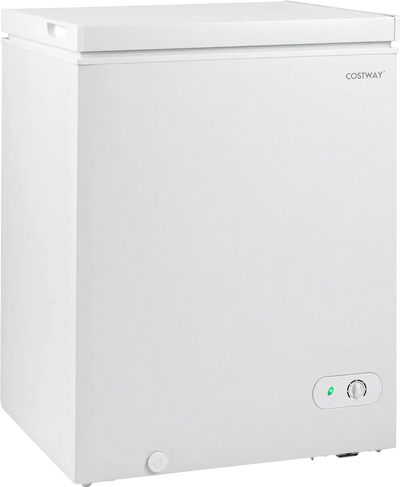 Costway 5 Cu.Ft Compact Chest Freezer 7-Gear Adjustable Temperature 22939903 New