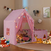 Kids Play Tent with Playpen 2-in-1 Toddler Playhouse with Yard-Pink - Gallery View 1 of 10