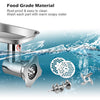 Stainless-steel components of the Heavy Duty 1.5HP Commercial Meat Grinder, showcasing durability and easy cleaning.
