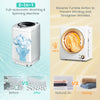 Electric laundry dryer and full-automatic washing machine combo with reverse tumble action, ideal for compact spaces.