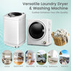 Versatile electric laundry dryer and washing machine combo, perfect for RV camping and small living spaces, with 4.