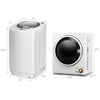 Electric laundry dryer and full-automatic washing machine combo, compact design with 10 lbs drying capacity for.