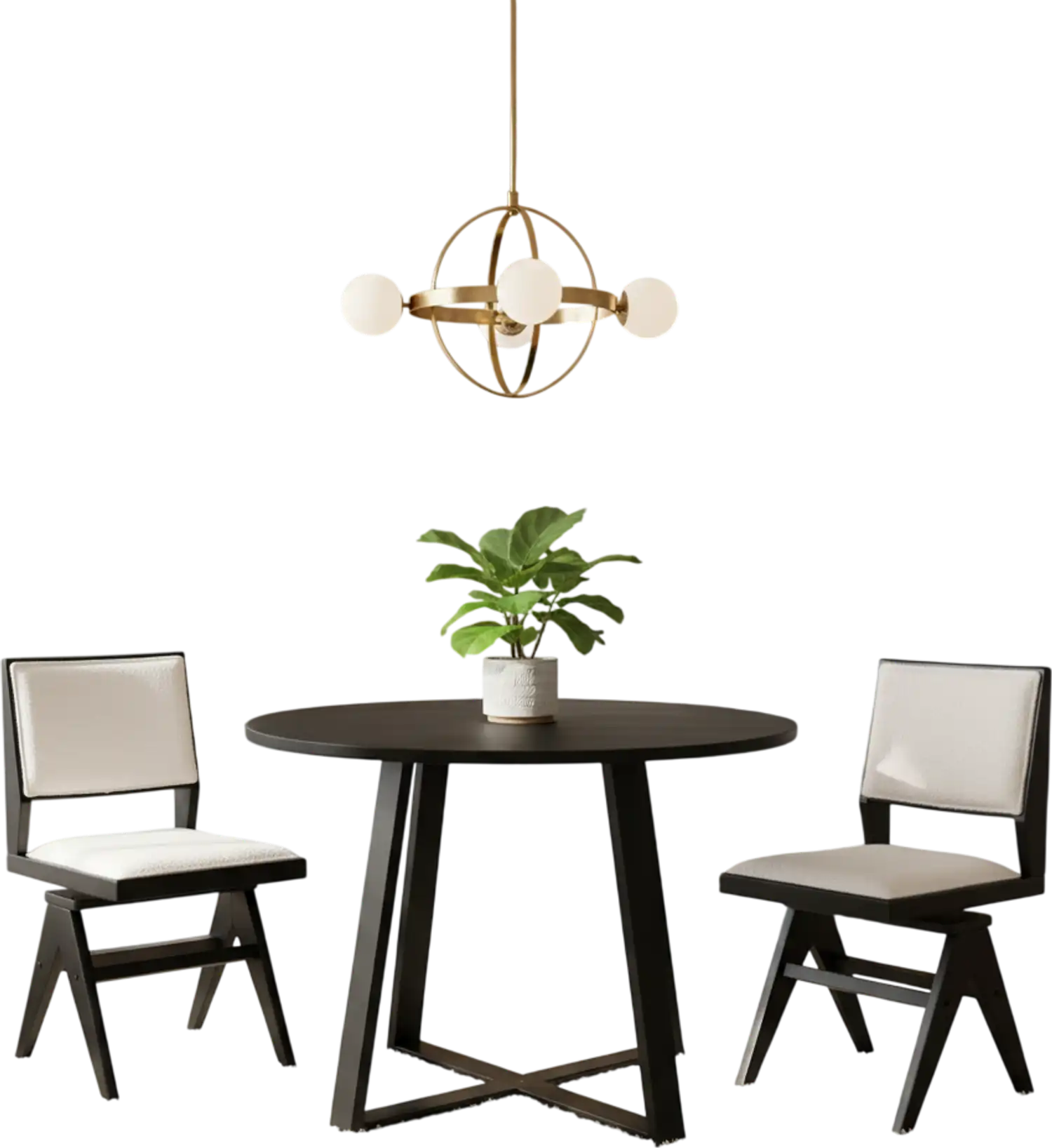 Costway 3-Piece Mid-Century Dining Set 36