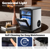 Premium nugget ice maker with self-cleaning feature, perfect for home bars and small kitchens, ensuring fresh ice.