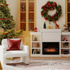Modern upholstered chenille accent chair with a thick cushion, perfect for living room comfort and style.