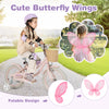 Kids bike with pink helmet, adjustable seat, and removable basket, perfect for safe and fun rides.