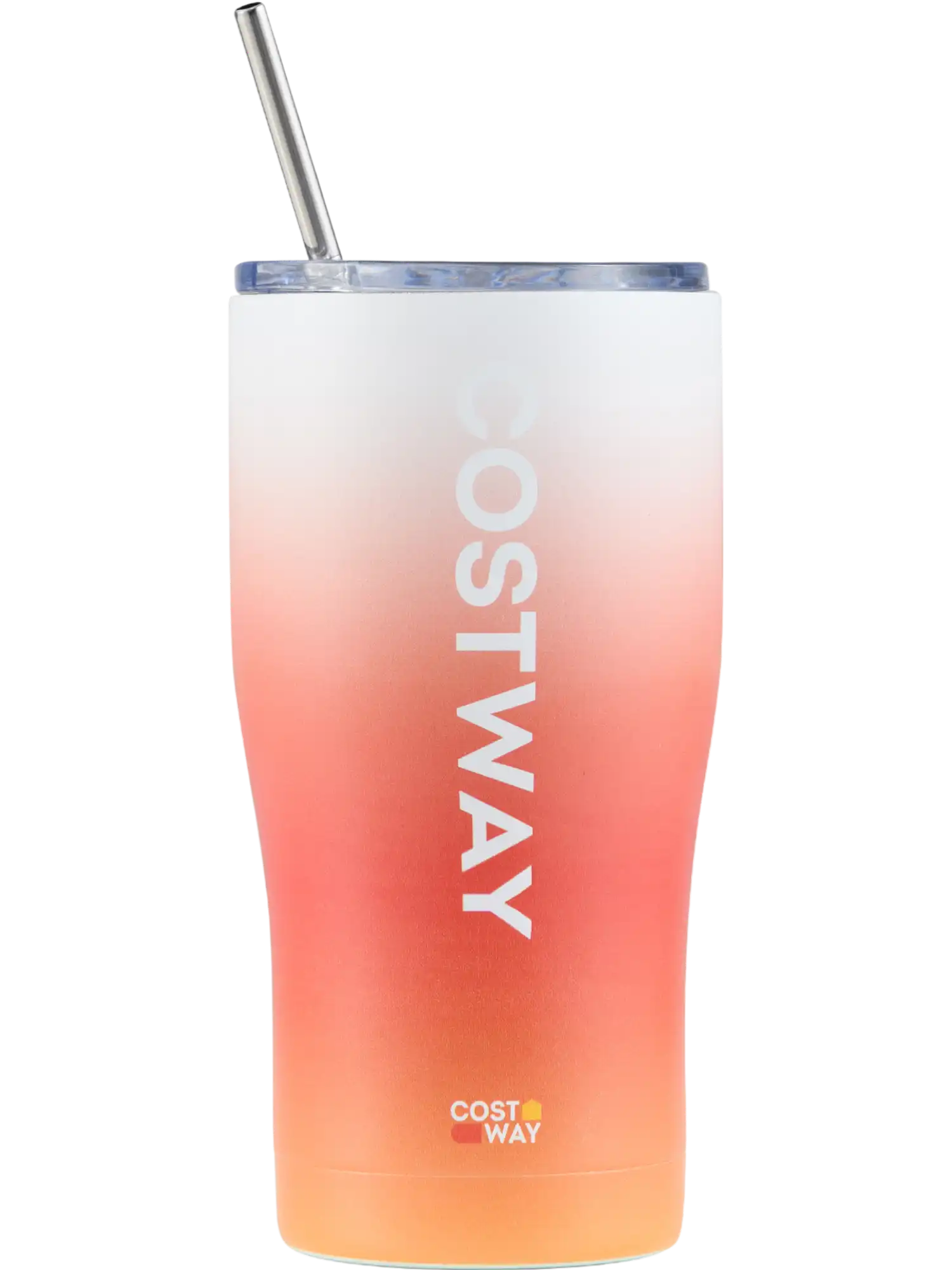 Costway Stainless Steel Tumbler w/ Lid & Metal Straw 93089581 New