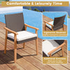 Single armchair with ergonomic backrest and removable cushion, featuring mixed brown PE rattan for outdoor dining.
