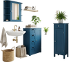 Bathroom Cabinets - Prussian Blue Collection