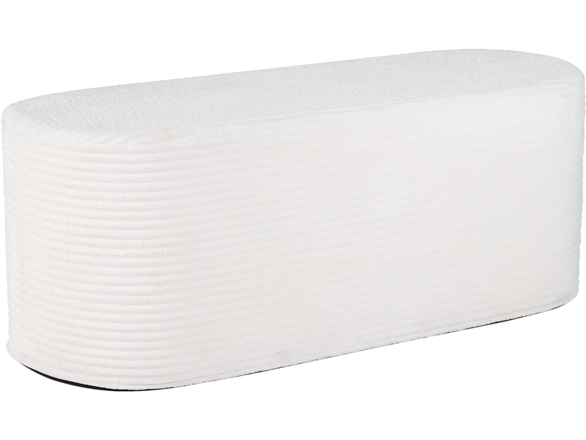 Costway Upholstered Ottoman Bench High-Density Sponge 28166400 New