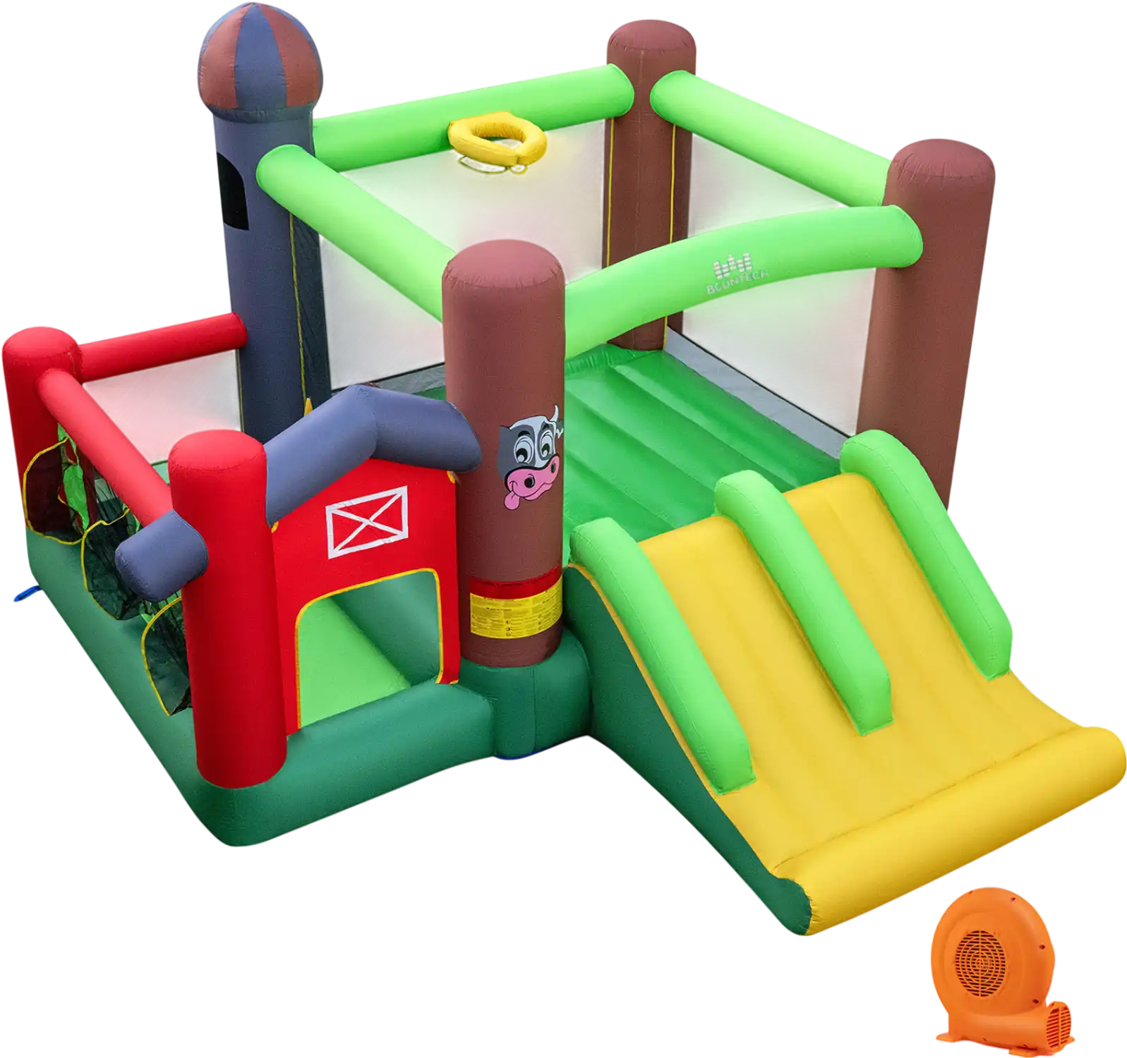 Costway Kids Castle Bounce House Dual Slides 750W Blower 14553730 New