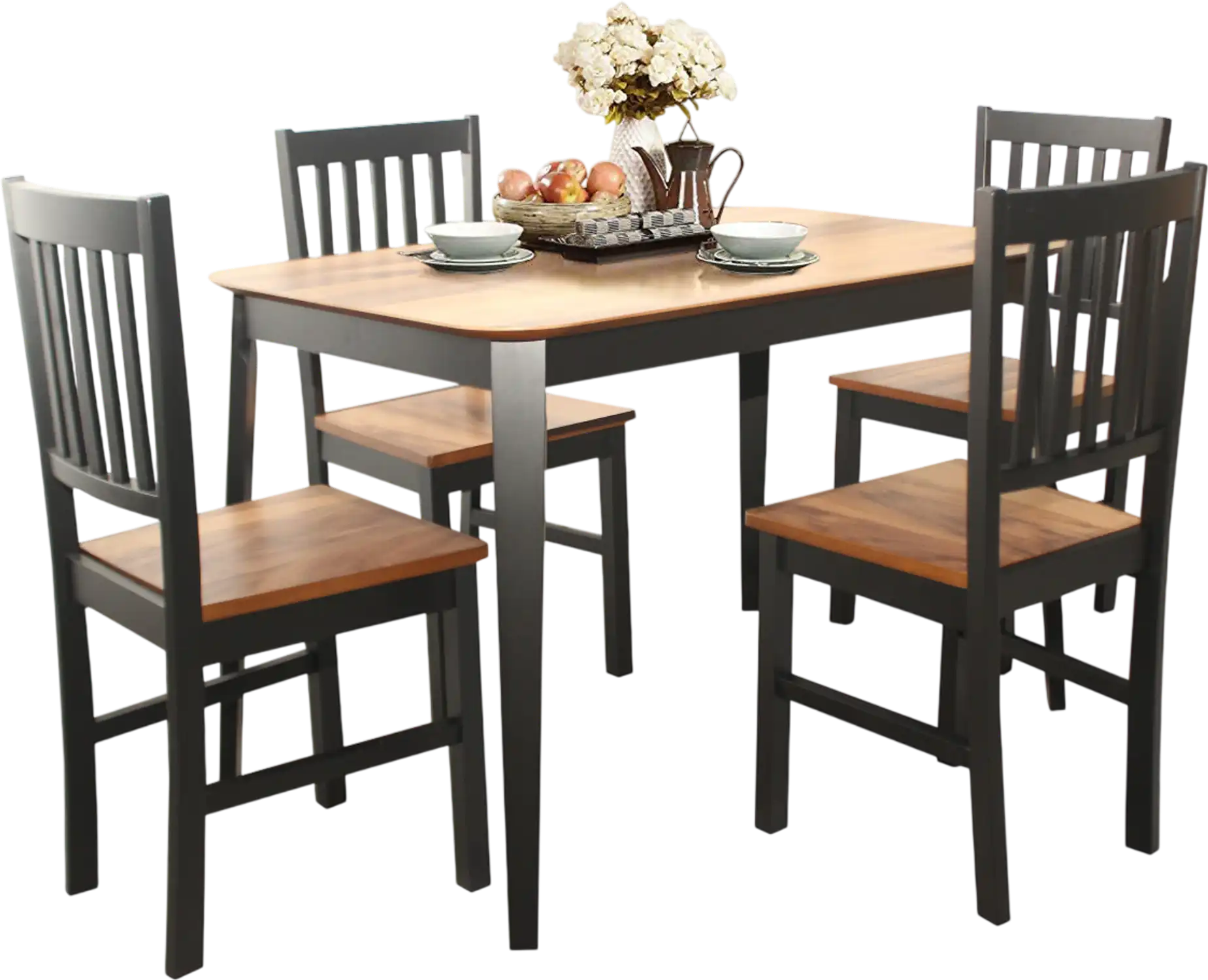 Costway 5-Piece Dining Table & 4 Chairs Set Kitchen Furniture 84040036 New