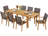 9-Piece Expandable Patio Dining Set for Deck and Garden