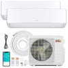 X-Pro 27000 BTU 2 Zone 24 SEER2 Mini Split AC with Heat Pump-9K + 18K - Gallery View 1 of 10