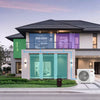 Mini split AC outdoor unit for the Blast Pro 38000 BTU system, designed for efficient whole-home cooling and heating.