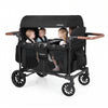 4-seat camping wagon with safety harness and canopy, perfect for family outings and outdoor adventures.