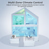 X-Pro 35000 BTU 4 Zone 22.5 SEER2 Concealed Ducted Mini Split-9K + 12K + 12K + 12K - Gallery View 1 of 10