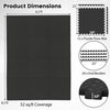 12-piece black puzzle exercise mat with 52 sq. ft. coverage, featuring anti-slip design for safe workouts.