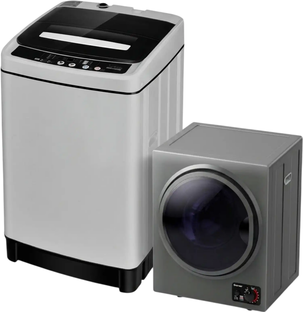 Compact Washer and Dryer Combo Automatic Washing Machine and Tumble Dryer