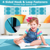 Heavy-duty folding exercise mat with four-sided hook and loop fasteners, ideal for gymnastics and safe play for kids.