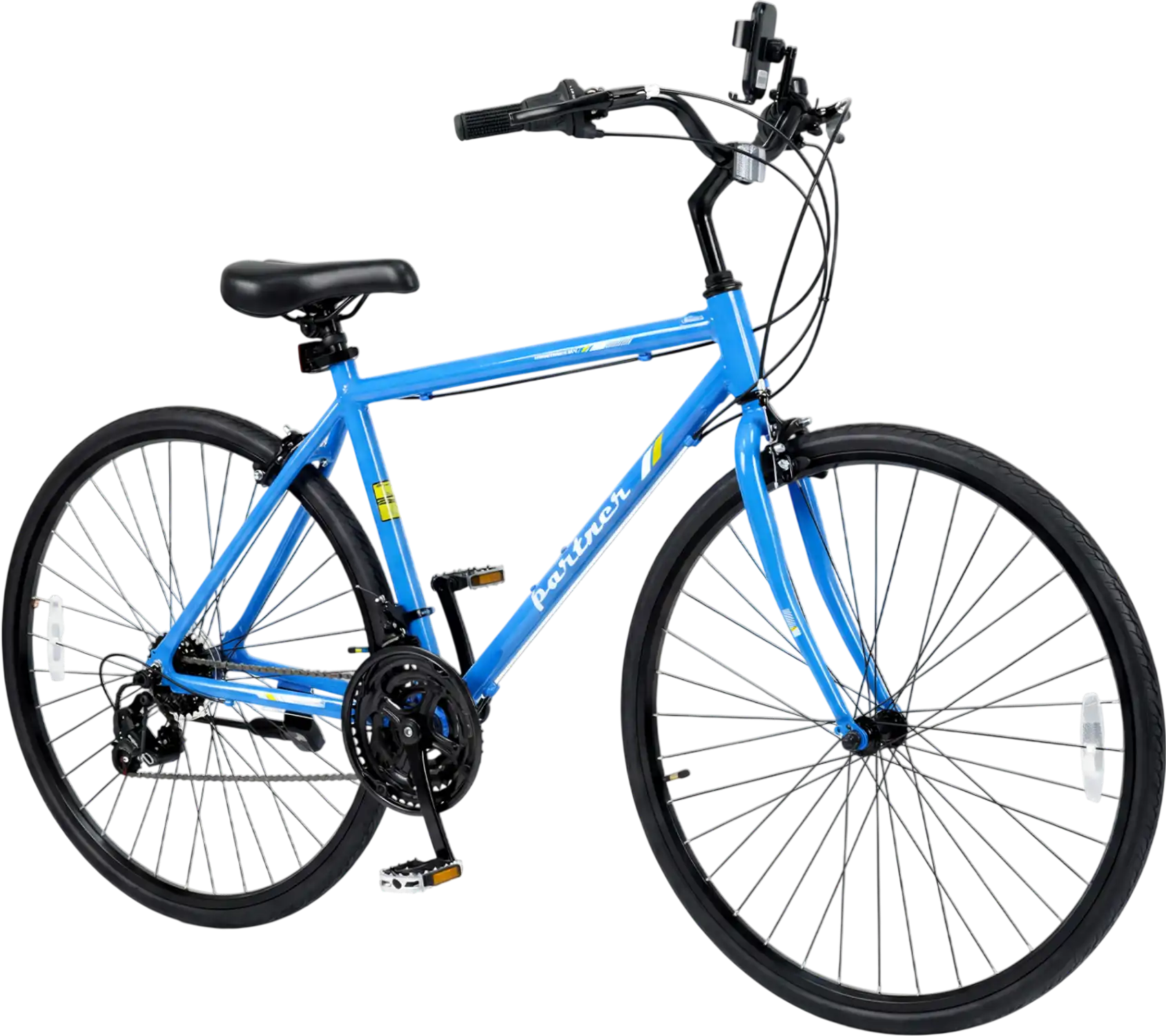 Costway 700C Adult Hybrid Bike 18-Speed Shimano Drivetrain Phone Holder 59121175 New