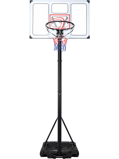 Costway Portable Basketball Hoop 4.1-10' 18-Level Adjustable Heavy Duty Base 35576901 New
