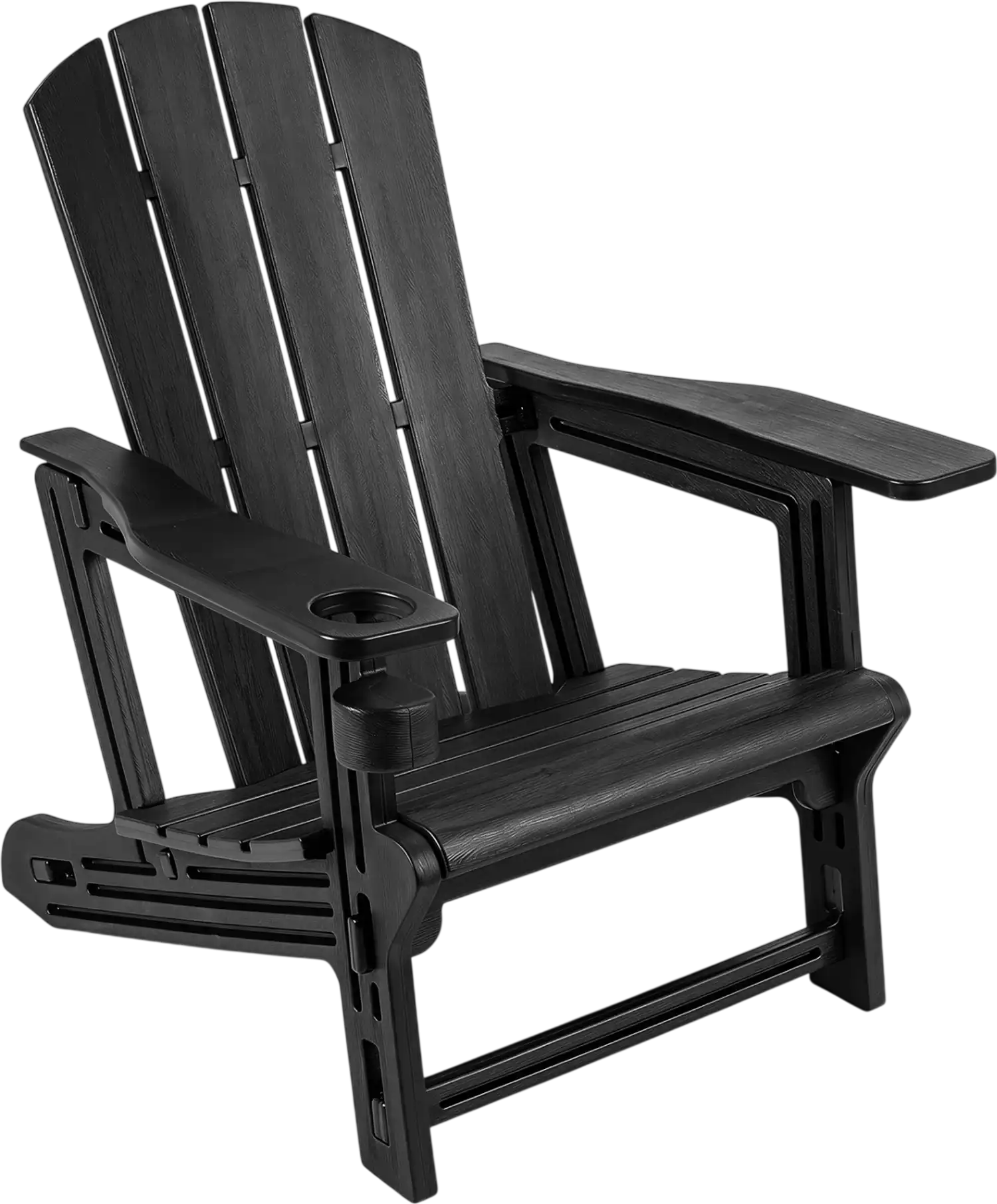 Costway HDPE Adirondack Ottoman Realistic Wood Grain Outdoor Patio 82176890 New