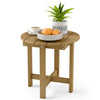 HIPS Adirondack side table with a slatted wood-grain top, designed for outdoor use and easy maintenance in any setting.