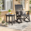 HIPS Adirondack Side Table with Weather-Resistant and Waterproof Top-Black - Gallery View 1 of 10