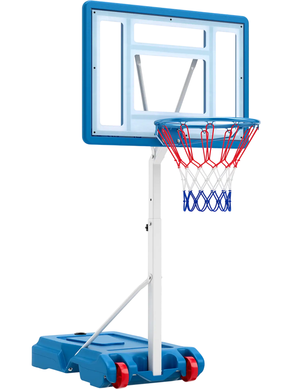 3.3-3.9 Feet Pool Basketball Hoop Adjustable with Shatterproof Backboard