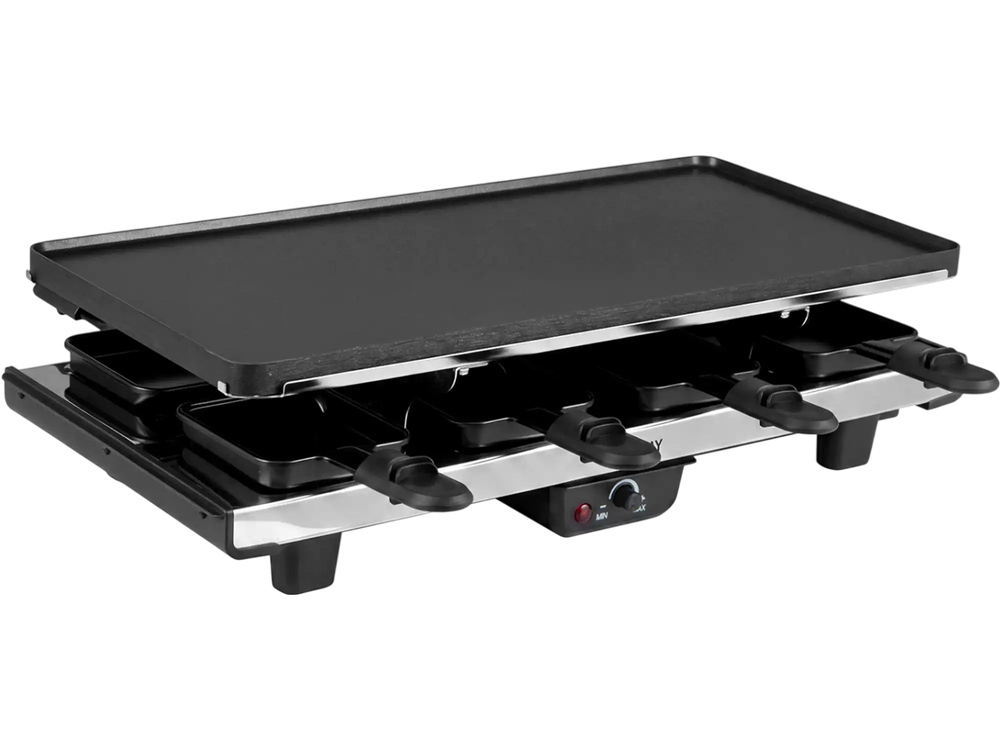 2-in-1 Table Grill and Griddle with Reversible Nonstick Plate for 8