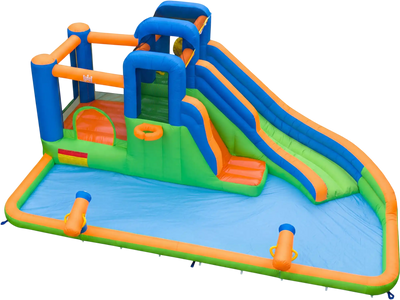 Costway Kids Inflatable Water Slide Park Splash Pool 84350702 New