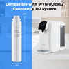 Countertop reverse osmosis water filtration system with replacement filter bundle for clean drinking and cooking water.