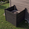 3-Panel Outdoor Privacy Air Conditioner Fence for Outside-Black - Gallery View 1 of 11