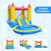 Kids Water Park Wet Dry features a colorful castle design, splash pool, and water slide for active outdoor fun.