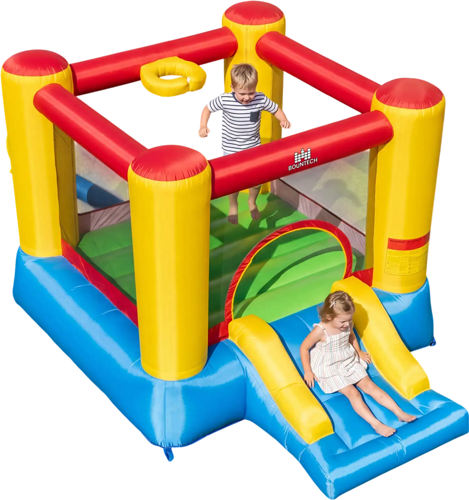 Costway Inflatable Bounce House Basketball Rim 370W Blower 47347231 New