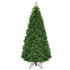 7ft artificial Christmas tree with a full design, perfect for creating a festive holiday living room atmosphere.