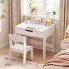 Wooden Kids Desk and Chair Set for Reading Drawing Playing-White - Gallery View 1 of 11
