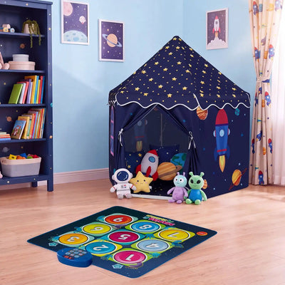 Costway Indoor Outdoor Play Tent Dancing Mat Light Up Toddlers 60300238 New