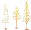 Lighted birch trees in 5/6/7 FT heights with warm white LED lights create a cozy ambiance for holiday displays.