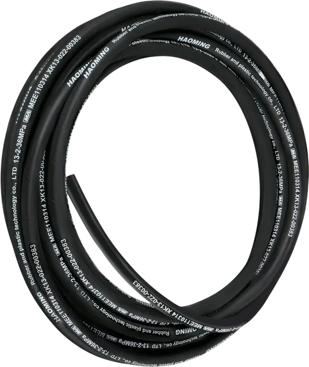 VEVOR Hydraulic Hose 50 Feet Rubber Hydraulic Hoses with 2 High-Tensile Steel Wire Braid, Inner Diameter 1/2 Inch, 5000 PSI Max, Bulk Hydraulic Hose -40 °F to 250 °F, Hydraulic Oil Flexible Hose