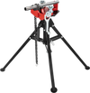 VEVOR Tripod Pipe Chain Vise, 1/8\"-5\" Pipe Capacity, 36.4“ Length Chain Vise Stand with Portable Folding Steel Legs, for Grabbing, Supporting and Bending Pipes in Factory, Workshop and Home