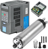 VEVOR 1.5KW Water Cooled Spindle Motor, High-Speed CNC Spindle Motor 4 Bearings 24000RPM 400HZ for Engraving Milling & Grinding Machine