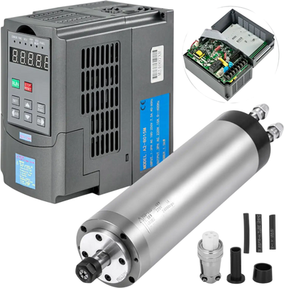 Vevor Spindle Motor 1.5KW Water Cooled CNC Router Motor New