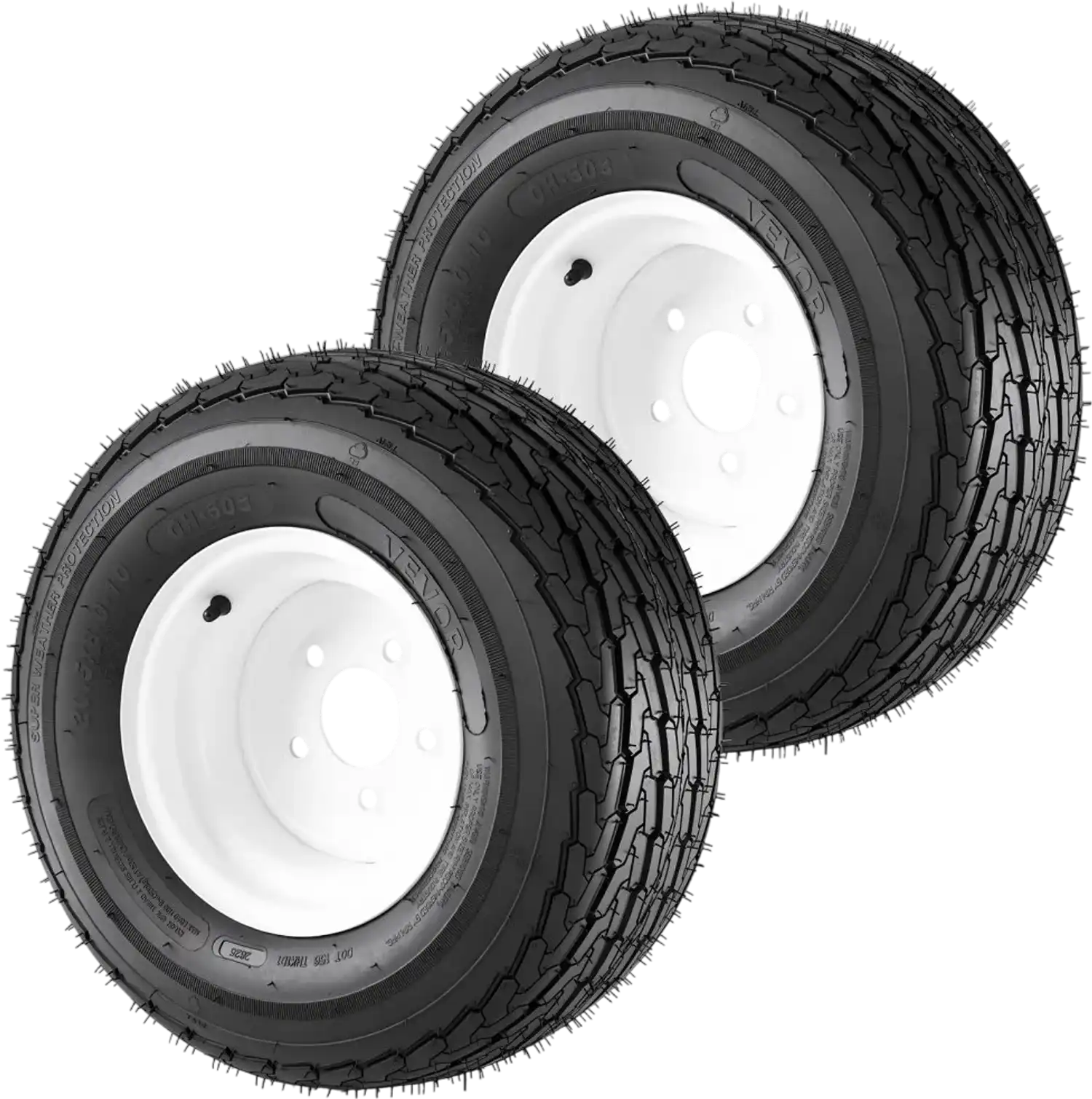 Vevor Trailer Tire Rim Assembly 2-Pack 20.5x8-10 10