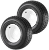 VEVOR 2-Pack Trailer Tire Rim Assembly 20.5x8-10 with 5 Lug on 4.5 in PCD, 6 Ply Load Range C Trailer Tire on 10" White Rims, 2.8 in Center Bore, Max Load 1100LBS 50PSI for Utility/Boat/Camper Trailers