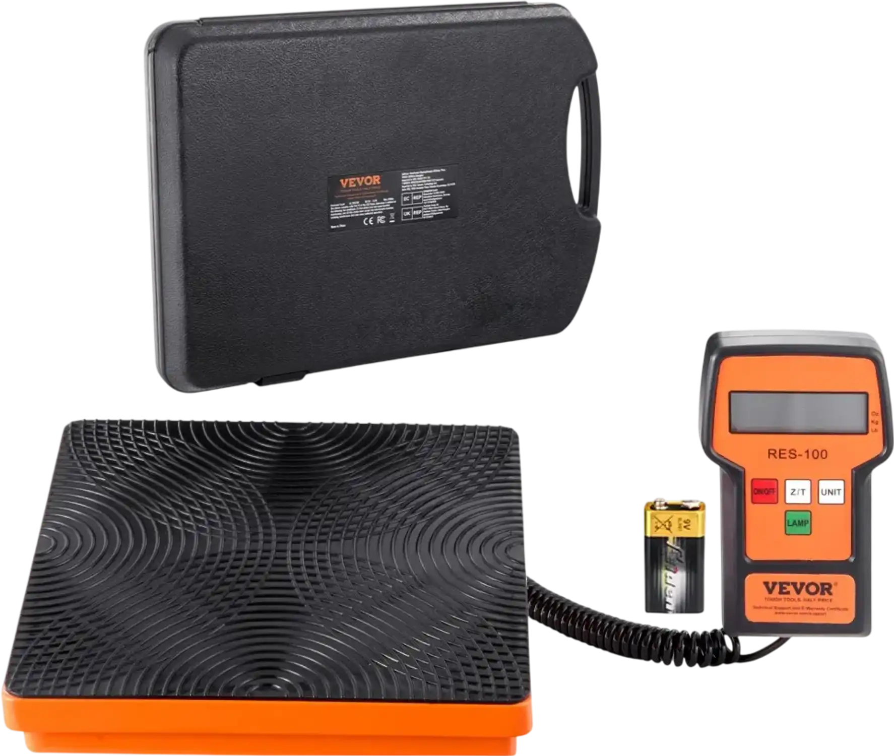 Vevor Refrigerant Scale 110 lbs Digital Charging Recovery Freon Scale with Wired Remote New
