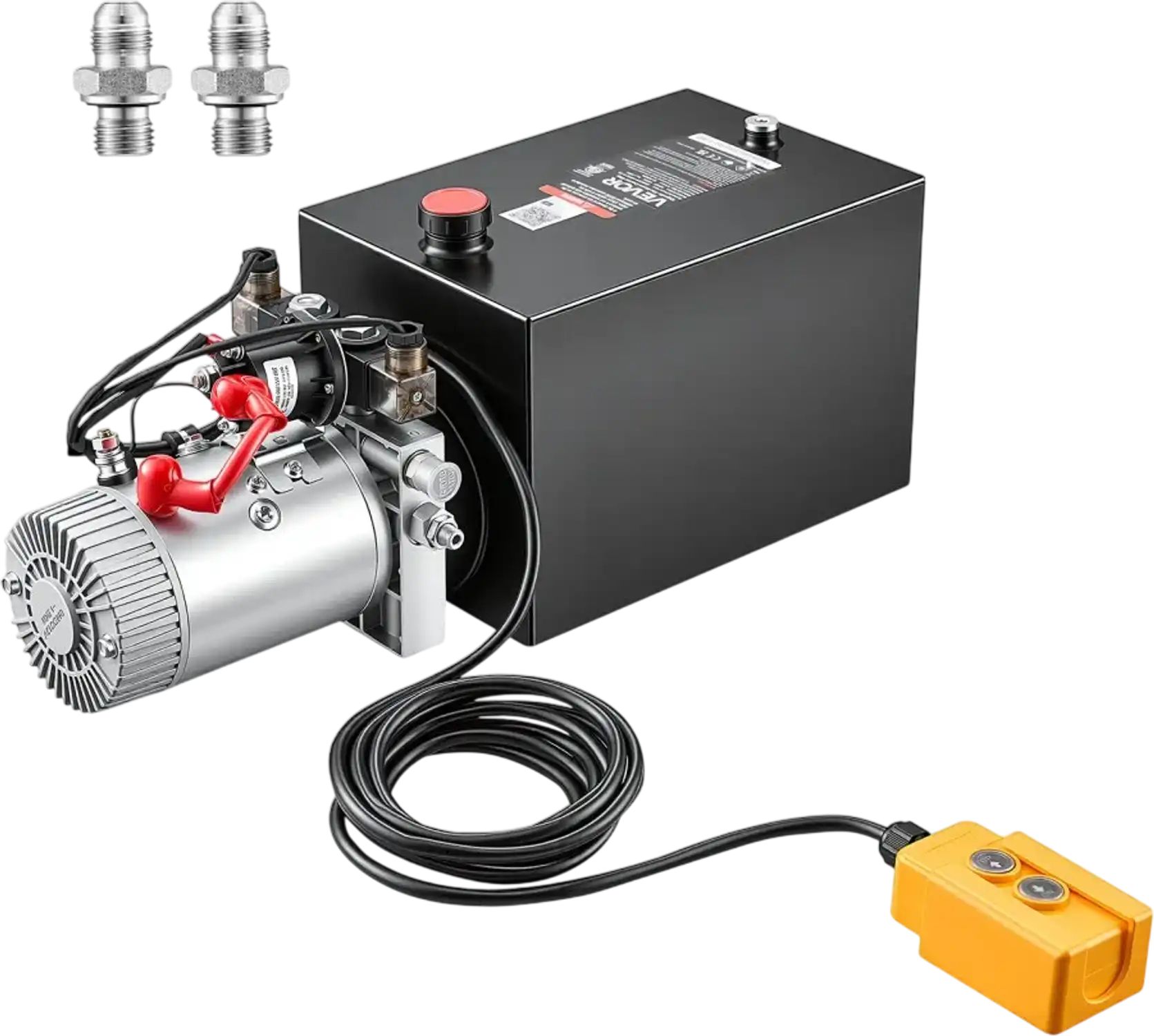 Vevor Hydraulic Pump 12 Qt Double-Acting Dump Trailer Power Unit New